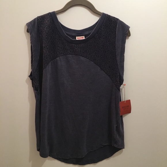 Mossimo Supply Co. Purple Tank Top Lace Embellishment Medium - Picture 6 of 6